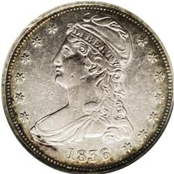 1836 50C Reeded Edge XF45 NGC. The 1836 Reeded Edge ha 