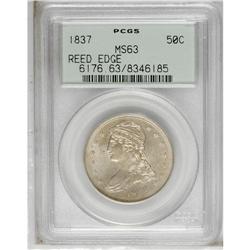1837 50C MS63 PCGS. Select with excellent detail. Gold 