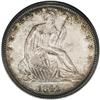 Image 1 : 1842 50C Medium Date, Large Letters MS64 PCGS. WB-106. 
