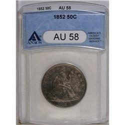 1852 50C AU58 ANACS. This is a an attractive example o 