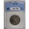 Image 1 : 1852 50C AU58 ANACS. This is a an attractive example o 