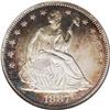 Image 1 : 1887 50C PR67 Cameo NGC. Golden-brown, electric-blue, 