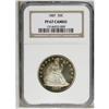 Image 3 : 1887 50C PR67 Cameo NGC. Golden-brown, electric-blue, 