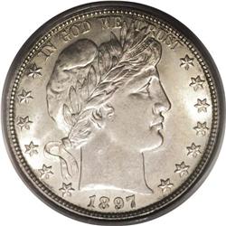 1897-O 50C MS64 PCGS. Only 632,000 pieces were struck 