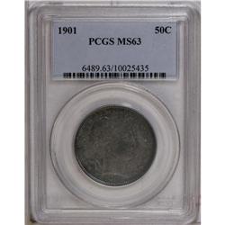 1901 50C MS63 PCGS. Select and nicely struck for this 