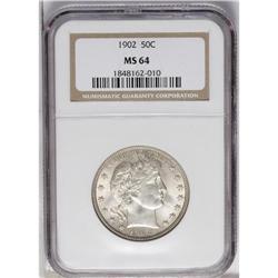 1902 50C MS64 NGC. Well struck except for obverse star 