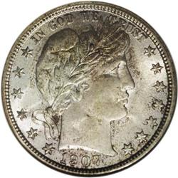 1907 50C MS65 NGC. Despite its high mintage (over 2.5 