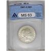 Image 1 : 1907-O 50C MS63 ANACS. A satiny piece with light golde 