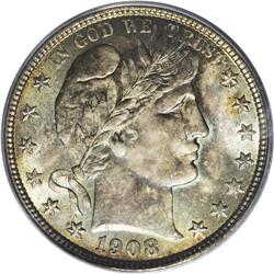 1908-D 50C MS66 PCGS. Of the 3.28 million halves of th 