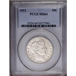 1912 50C MS64 PCGS. Generally well struck despite a tr 