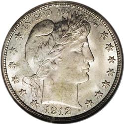 1912 50C MS65 NGC. A pleasing satin finish shines from 