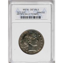 1913 50C --Artificially Toned--ANACS. MS60 Details. Viv 
