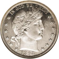 1893 50C PR66 Cameo NGC. Second year of issue and a po 