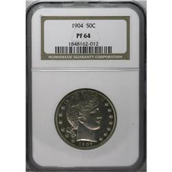 1904 50C PR64 NGC. Sharply struck on all of the design 