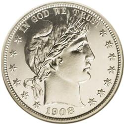 1908 50C PR67 NGC. Sharply struck with reflective, non 