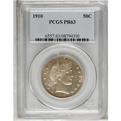 1910 50C PR63 PCGS. Sharply struck with highly reflect 