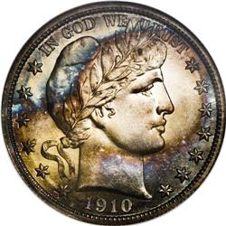 1910 50C PR68 NGC. Among Barber half dollars, the 1910 