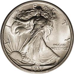 1917 50C MS66 PCGS. A beautiful early Walker that is v 