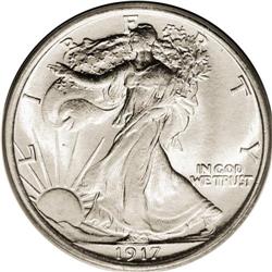 1917-D 50C Reverse MS64 PCGS. Early in 1917, a policy 