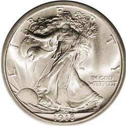 1918 50C MS65 PCGS. Although this piece is eye-catchin 