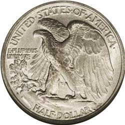 1919-D 50C AU58 NGC. The 1919-D is plentiful in worn-o 