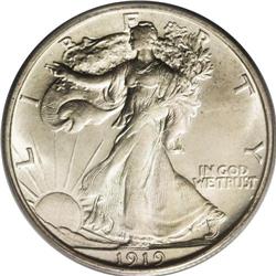 1919-S 50C MS63 PCGS. This elusive Walking Liberty iss 
