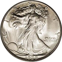 1929-D 50C MS65 PCGS. A spectacular Gem example of one 