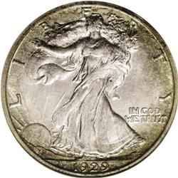 1929-S 50C MS66 NGC. A Depression-era issue that gener 