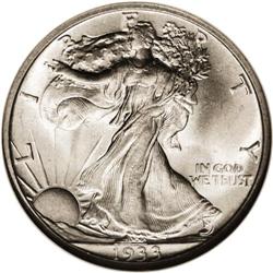 1933-S 50C MS66 NGC. As the Great Depression worsened, 