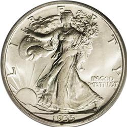 1935-D 50C MS65 PCGS. The superior luster on this unto 