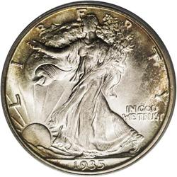 1935-D 50C MS66 PCGS. This piece is not an MS66 just b 