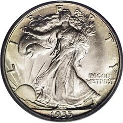 1935-S 50C MS65 PCGS. 