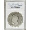 1795 S$1 Flowing Hair, Three Leaves--Graffiti--ANACS. 