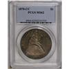 Image 3 : 1870-CC S$1 MS62 PCGS. 1870 saw the opening of the Car 