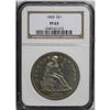 Image 3 : 1868 S$1 PR63 NGC. Breen-1. Breen notes two varieties 