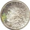 1887 S$1 PR65 NGC. Golden brown, lilac, and bright yel 