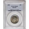 Image 1 : 1883 25C Hawaii Quarter MS65 PCGS. Of the 500,000 piec 