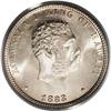 Image 1 : 1883 25C Hawaii Quarter MS66 PCGS. The lightest blush 