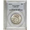 Image 1 : 1925-S 50C California MS64 PCGS. A boldly struck examp 