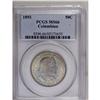 Image 1 : 1892 50C Columbian MS66 PCGS. Attractive olive and blu 