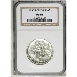 1938 SET Oregon PDS Set MS66 to MS67 NGC. The P-mint g 