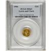 Image 3 : 1904 G$1 Lewis and Clark MS63 PCGS. The 1903 and 1904 