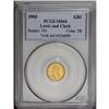 Image 3 : 1905 G$1 Lewis and Clark MS64 PCGS. Bright honey tonin 