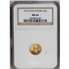 Image 1 : 1915-S G$1 Panama-Pacific Gold Dollar MS64 NGC. A lust 