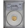 Image 1 : 1915-S G$1 Panama-Pacific Gold Dollar MS64 PCGS. The m 