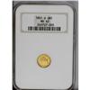 Image 1 : 1851-O G$1 MS62 NGC. This sharply detailed and fully l 