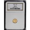 Image 1 : 1853 G$1 MS63 NGC. Select with lovely luster and solid 