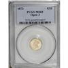 Image 3 : 1873 G$1 Open 3 MS65 PCGS. Along with the 1874, the 18 