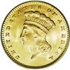 Image 1 : 1874 G$1 MS66 PCGS. Among Type Three gold dollars, thi 