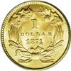 Image 2 : 1874 G$1 MS66 PCGS. Among Type Three gold dollars, thi 